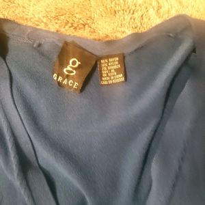 Blue cardigan size L